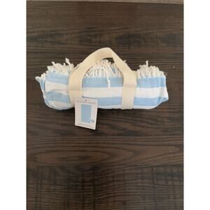 Victoria’s Secret Blue & White Stripe Beach Blanket-34"x 64"New wTags